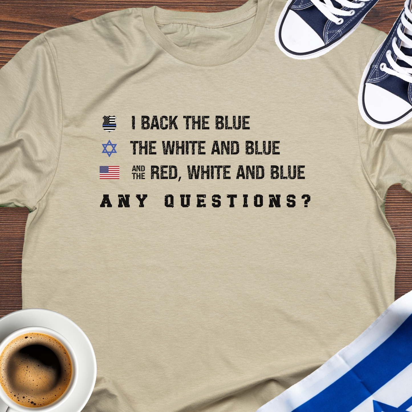 I Back The Blue T-shirt