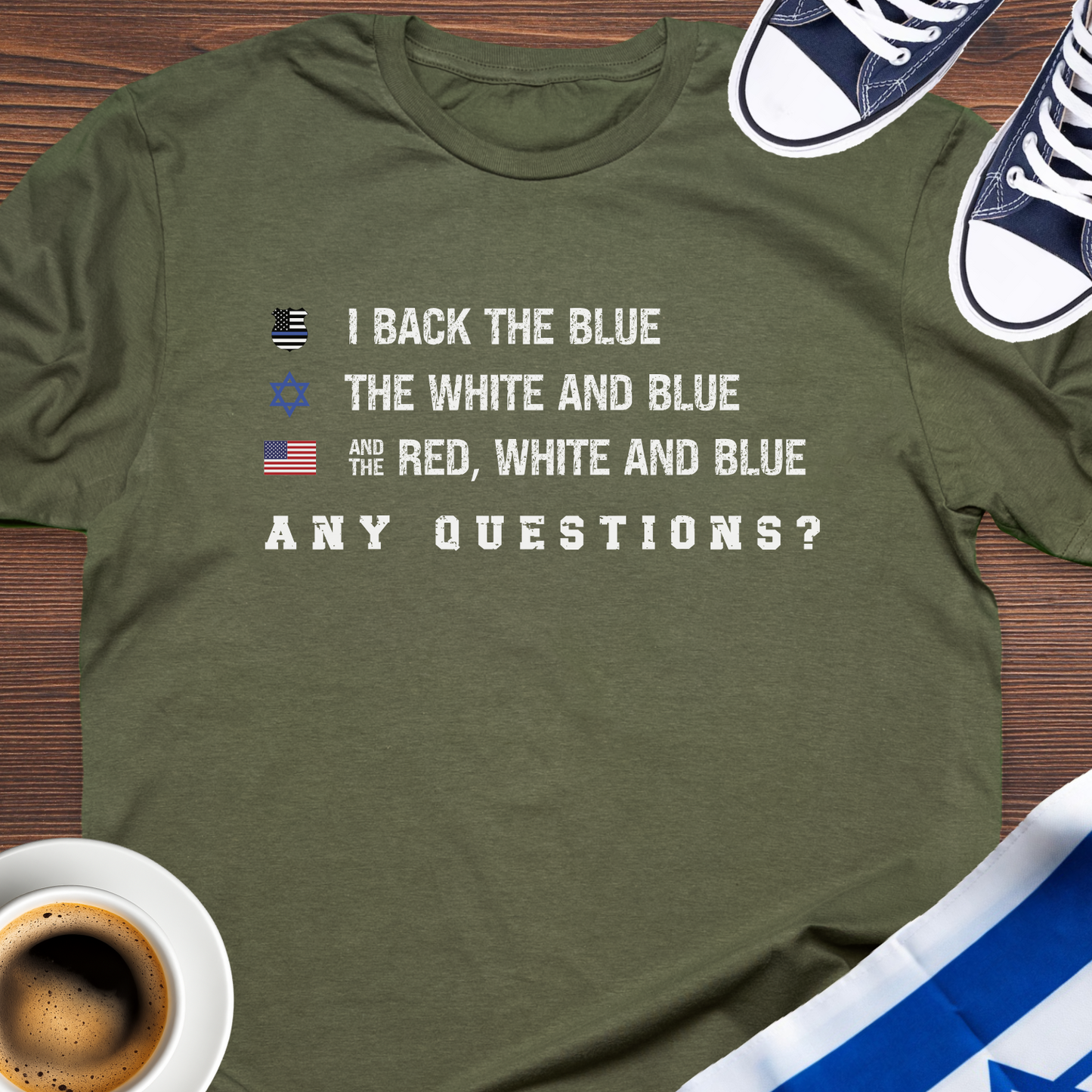 I Back The Blue T-shirt