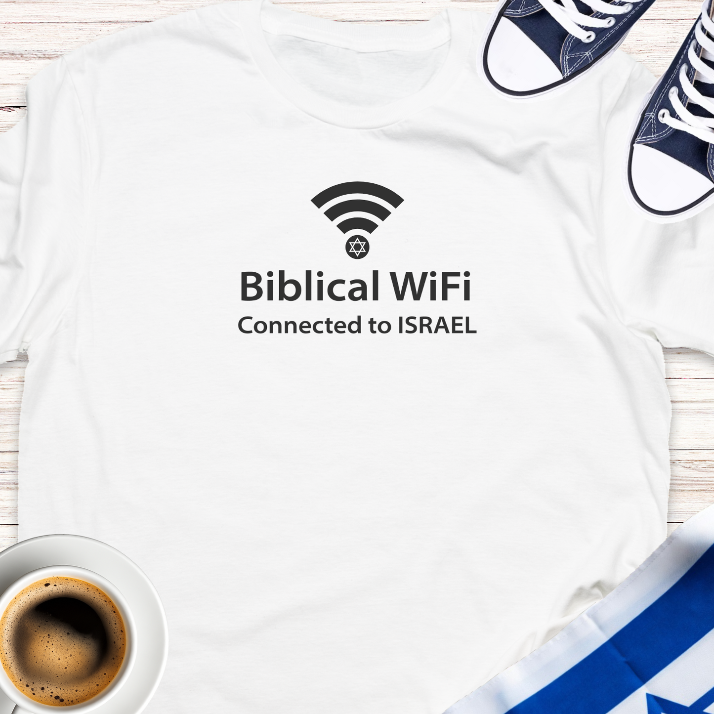 Biblical WiFi Connected To Israel T-shirt