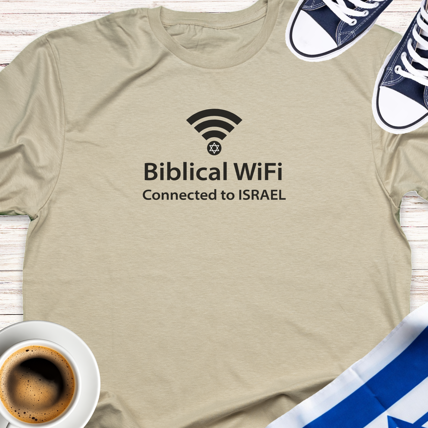 Biblical WiFi Connected To Israel T-shirt