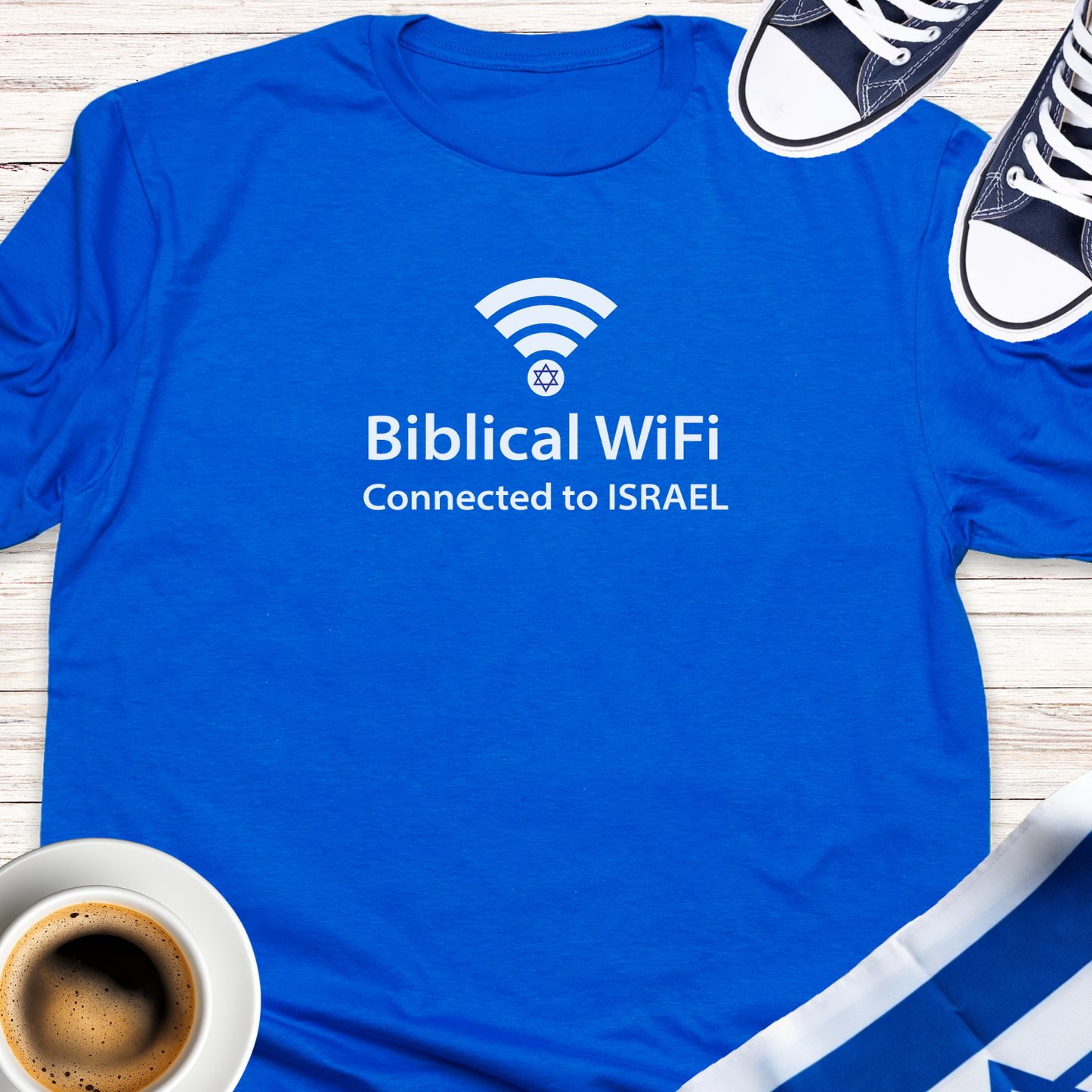 Biblical WiFi Connected To Israel T-shirt