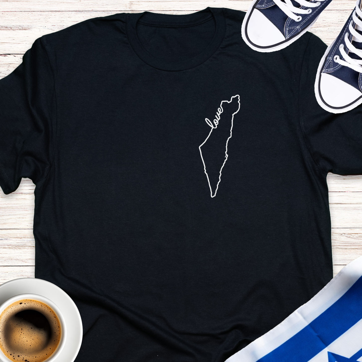Israel Love Map T-shirt