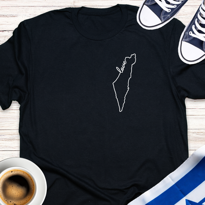 Israel Love Map T-shirt