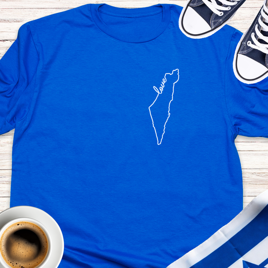 Israel Love Map T-shirt