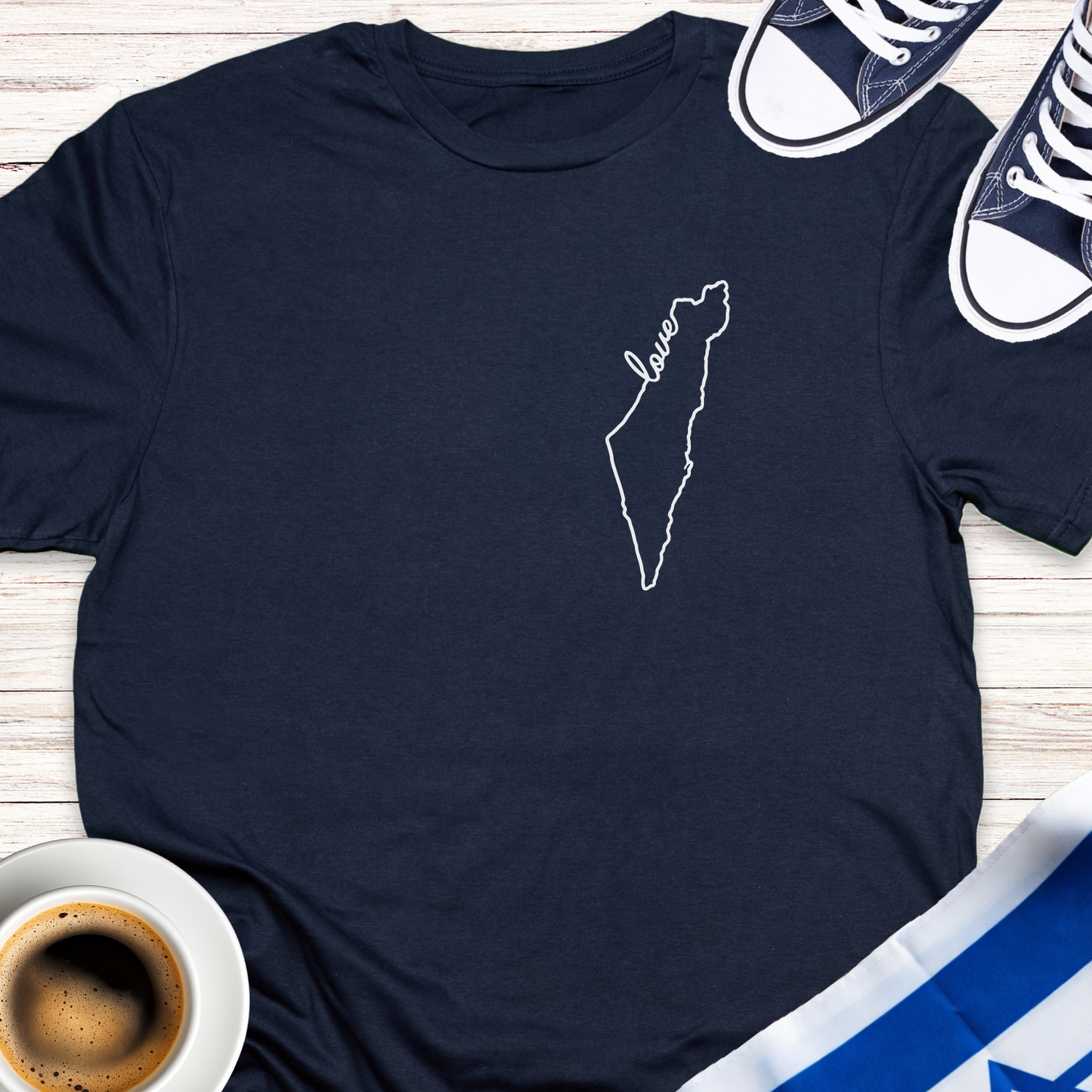 Israel Love Map T-shirt