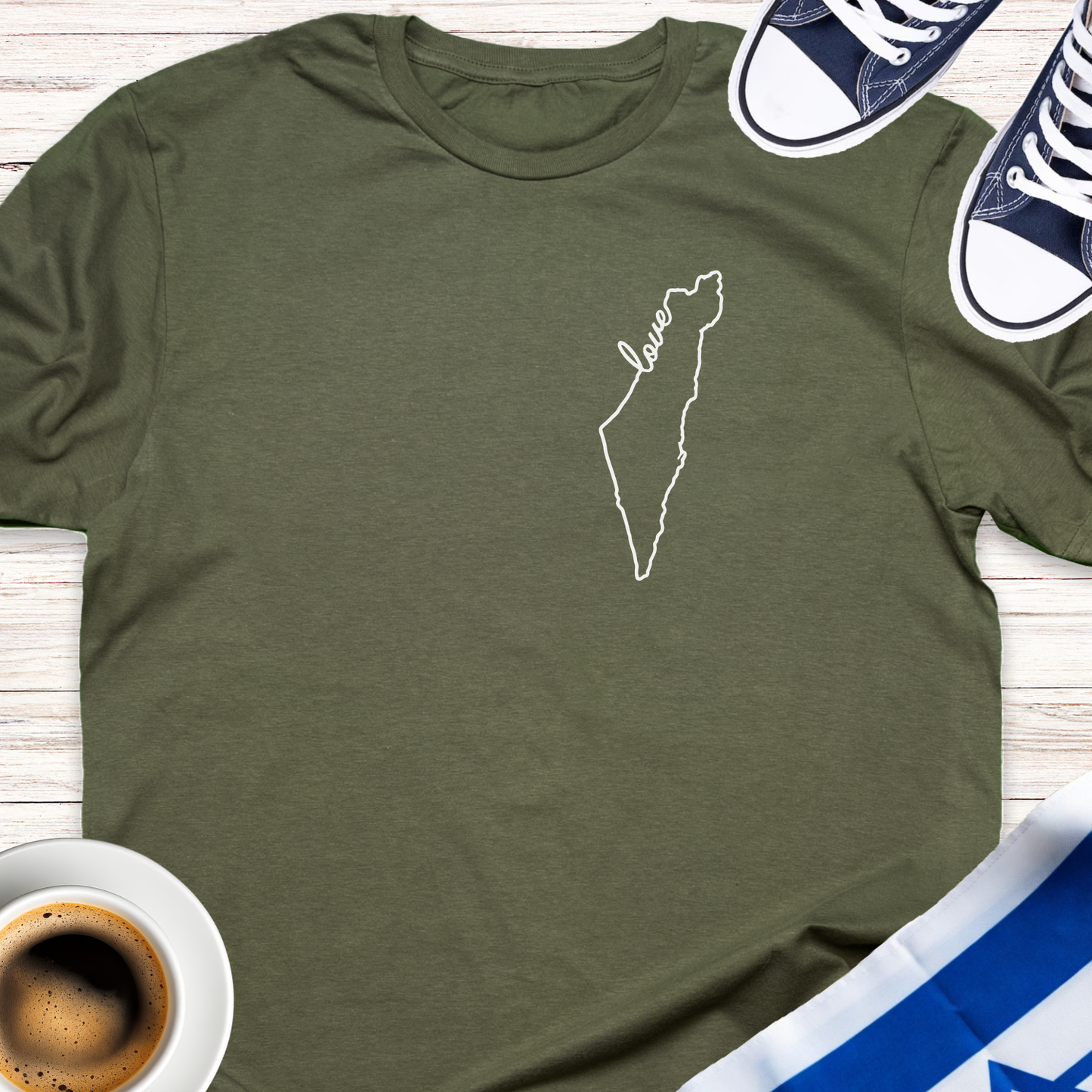 Israel Love Map T-shirt
