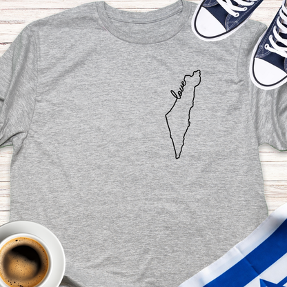Israel Love Map T-shirt